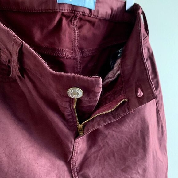 7famk B(AIR) Colour Ankle Skinny Jean Denim in Oxblood - Picture 7 of 16